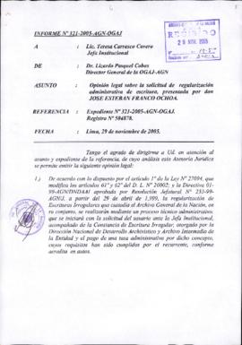 INFORME 321-2005-AGN-OGAJ
