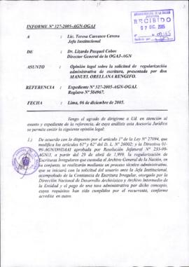 INFORME 327-2005-AGN-OGAJ