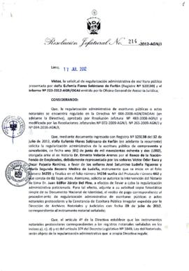 Resolución Jefatural N° 214-2012-AGN/J
