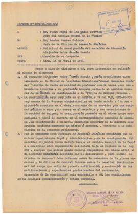 INFORME 070-91-AGN/OAJ