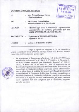 INFORME 339-2005-AGN-OGAJ
