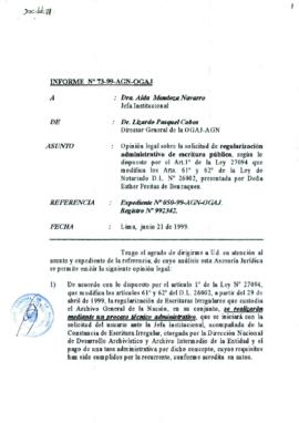 INFORME 073-99-AGN-OGAJ