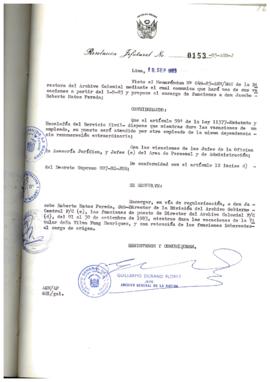 Resolución Jefatural N° 153-1983/AGN/J