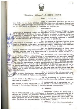 Resolución Jefatural N° 228-1983/AGN/J