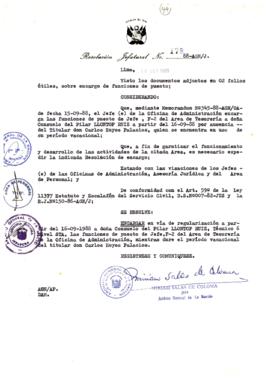 Resolución Jefatural N° 178-1988/AGN/J