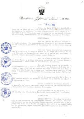 Resolución Jefatural N° 122-1993/AGN/J