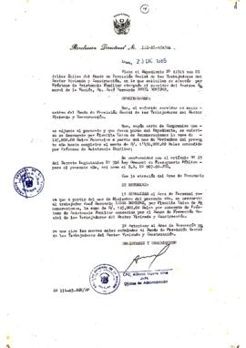 Resolución Directoral N° 112-85-AGN/OA