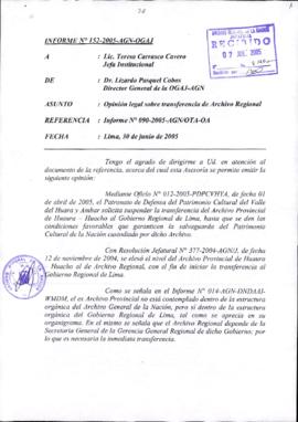 INFORME 152-2005-AGN-OGAJ