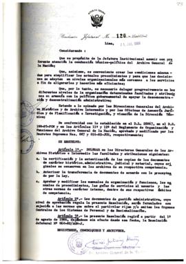 Resolución Jefatural N° 120-1986/AGN/J