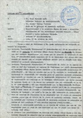 INFORME 195-91-AGN/OAJ