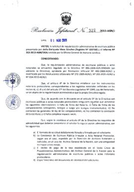 Resolución Jefatural N° 322-2013-AGN/J