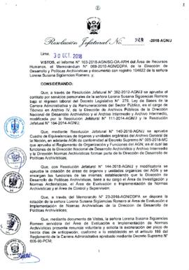 Resolución Jefatural N° 248-2018-AGN/J