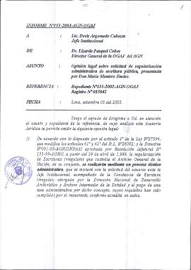 INFORME 155-2001-AGN-OGAJ
