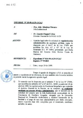 INFORME 035-99-AGN-OGAJ
