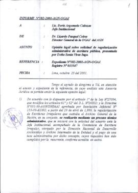 INFORME 182-2001-AGN-OGAJ