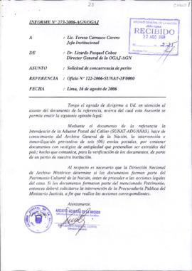 INFORME 273-2006-AGN/OGAJ