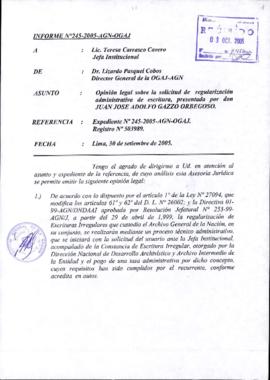 INFORME 245-2005-AGN-OGAJ