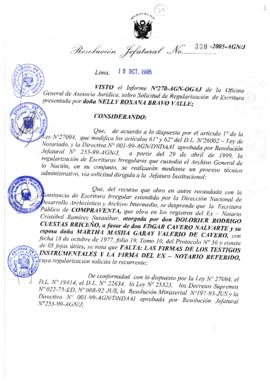 Resolución Jefatural N° 330-2005-AGN/J