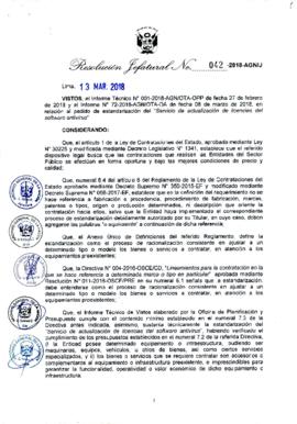 Resolución Jefatural N° 042-2018-AGN/J