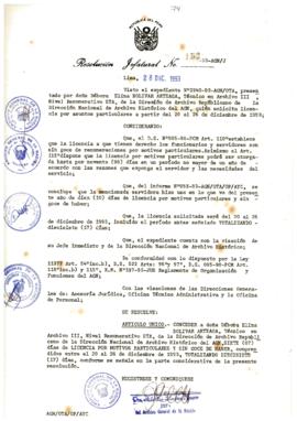 Resolución Jefatural N° 153-1993/AGN/J
