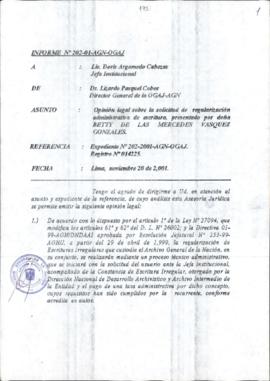 INFORME 202-2001-AGN-OGAJ