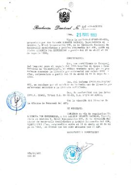 Resolución Directoral N° 010-93-AGN/OTA