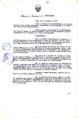 Resolución Directoral N° 76-83-AGN/OA