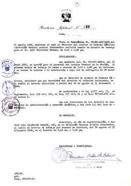 Resolución Jefatural N° 188-1988/AGN/J