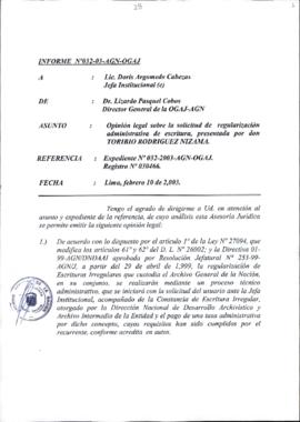 INFORME 032-2003-AGN-OGAJ