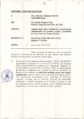 INFORME 090-2001-AGN-OGAJ