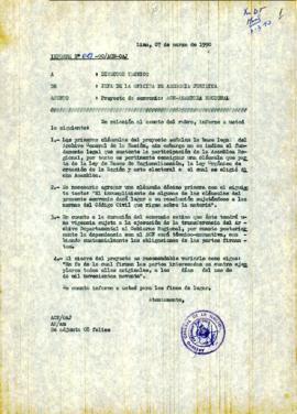 INFORME 029-90-AGN/OAJ