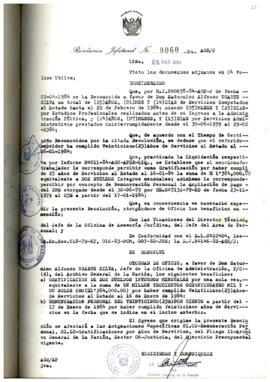 Resolución Jefatural N° 060-1984/AGN/J