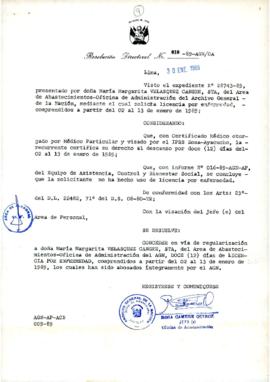 Resolución Directoral N° 010-89-AGN/OA