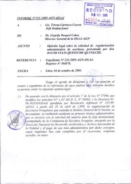 INFORME 251-2005-AGN-OGAJ