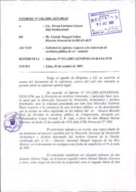 INFORME 258-2005-AGN-OGAJ