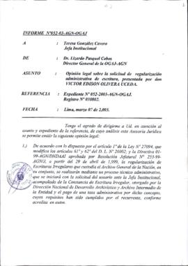 INFORME 052-2003-AGN-OGAJ