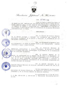 Resolución Jefatural N° 362-1999/AGN/J