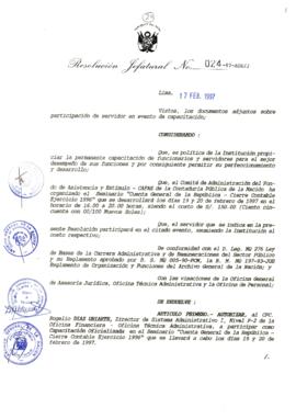 Resolución Jefatural N° 024-1997/AGN/J