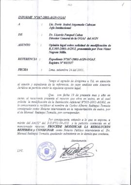 INFORME 167-2001-AGN-OGAJ