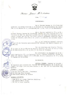 Resolución Jefatural N° 071-1987/AGN/J