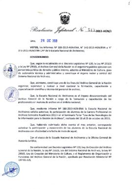 Resolución Jefatural N° 513-2013-AGN/J