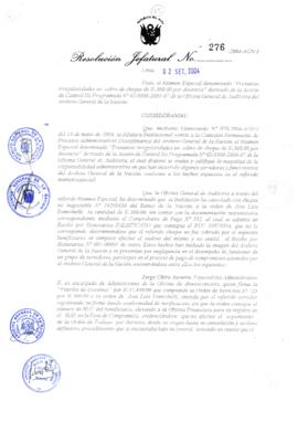 Resolución Jefatural N° 276-2004-AGN/J