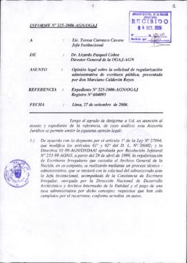 INFORME 325-2006-AGN/OGAJ