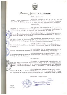 Resolución Jefatural N° 229-1982/AGN/J