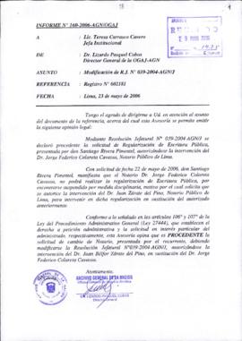INFORME 160-2006-AGN/OGAJ