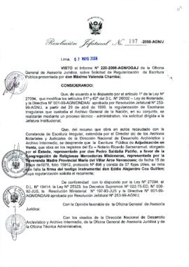Resolución Jefatural N° 197-2008-AGN/J