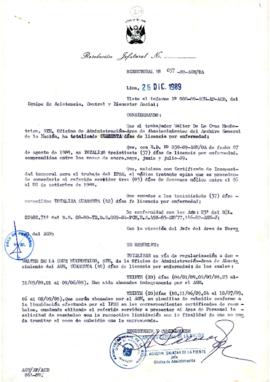 Resolución Directoral N° 057-89-AGN/OA