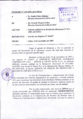INFORME 318-2005-AGN-OGAJ