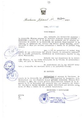 Resolución Jefatural N° 083-1987/AGN/J