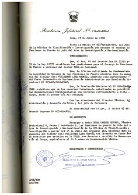 Resolución Jefatural N° 114-1982/AGN/J
